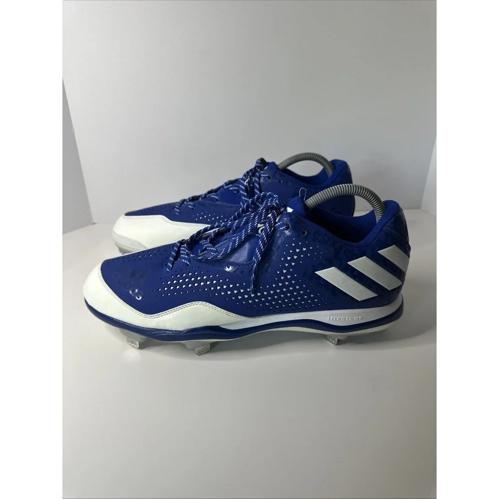 Adidas Men's Poweralley 4 Low Metal Baseball‎ Cleats Mens Size 14 W/ Tags Blue
